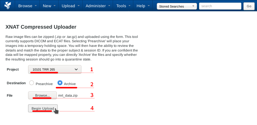 Pic. 2: Prepare upload