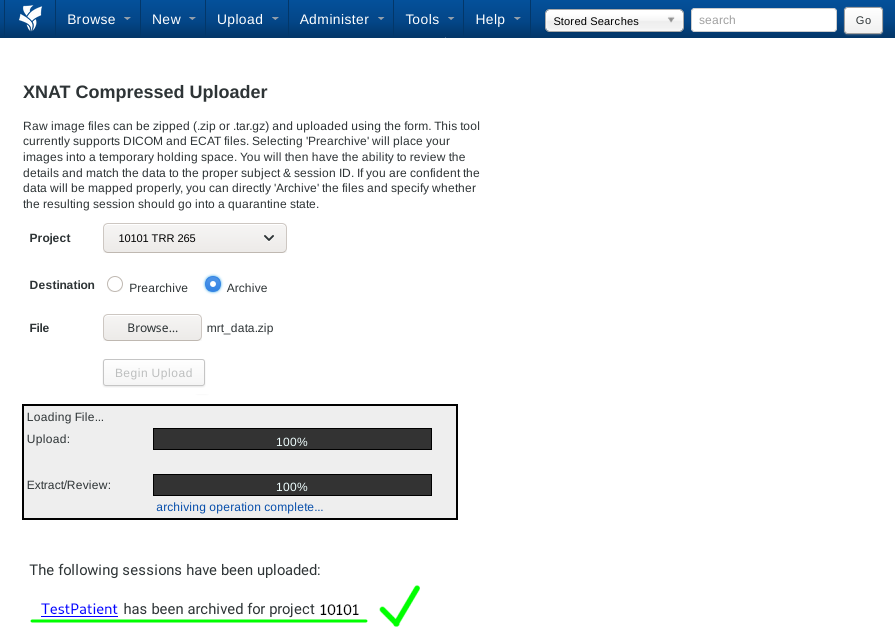 Pic. 3: Upload completed